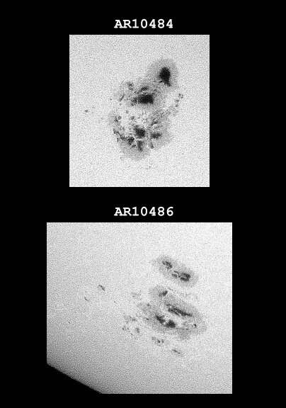 Sunspot Groups AR10484-486