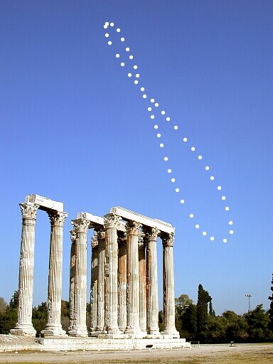 Analemma with the Temple of Olympean Zeus