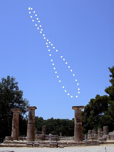 Analemma with the Temple of Hera, Ancient Olympia