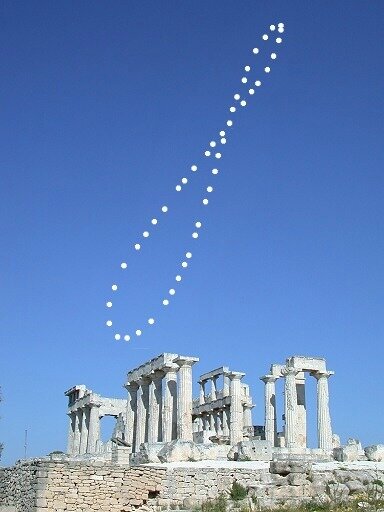 Analemma with the Temple of Aphaia