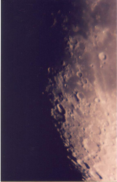 Moon eyepiece projection