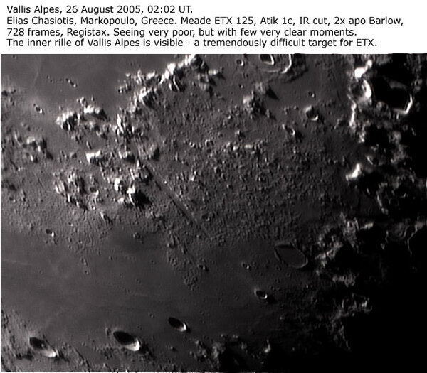 Rima Vallis Alpes, 26 Αυγούστου 2005.