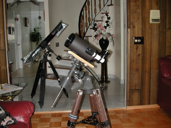 Bauch & Lomb 102mm SCT + Celestron Firstscope 80mm