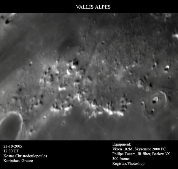 Moon: Vallis-Alpes