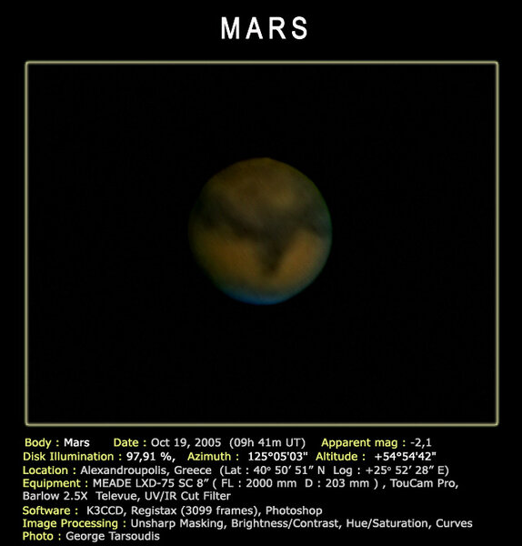 Άρης, 19 Οκτ. 2005, 21.45 UT