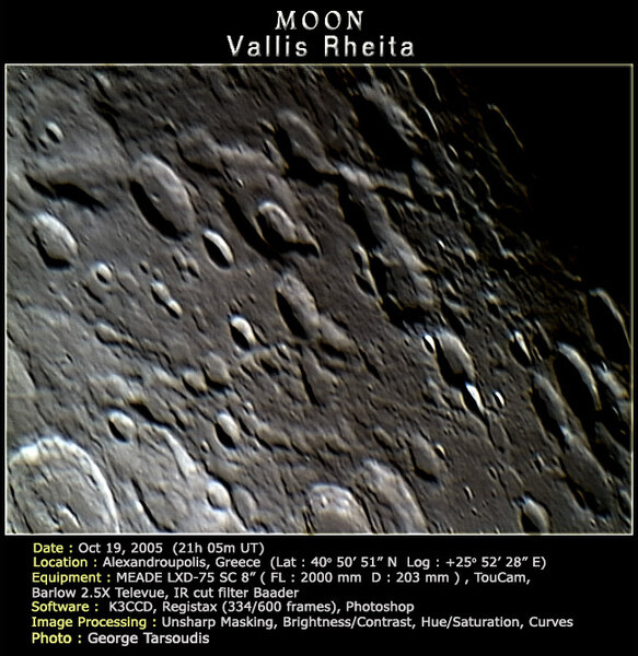 Vallis-Rheita από LXD-75 8" SC