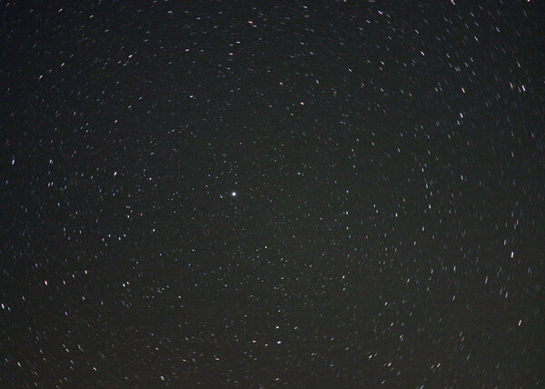 Star trails around Polaris