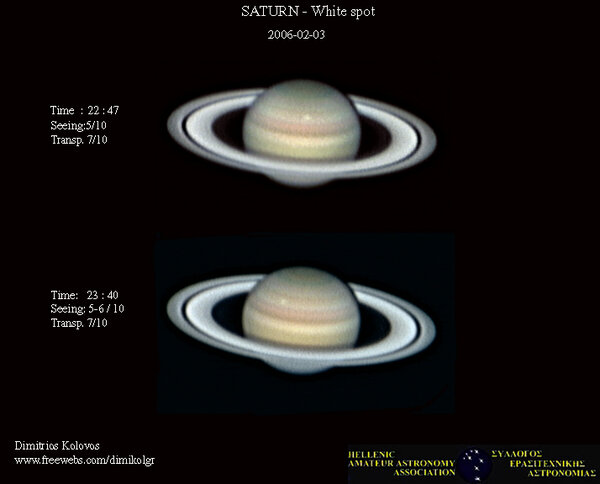 Saturn-White spot