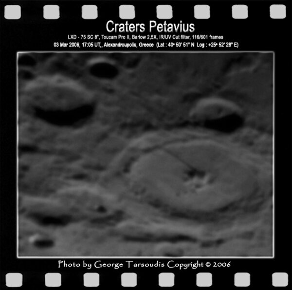 Crater Petavius 02 Mar. 2006
