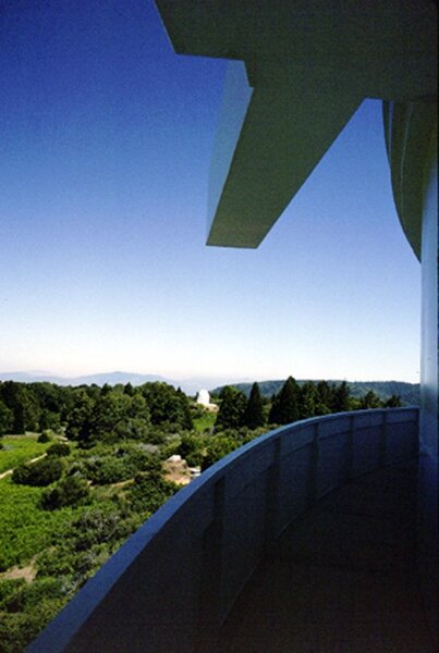 18-inch Schmidt from catwalk of 200-inch Hale dome.