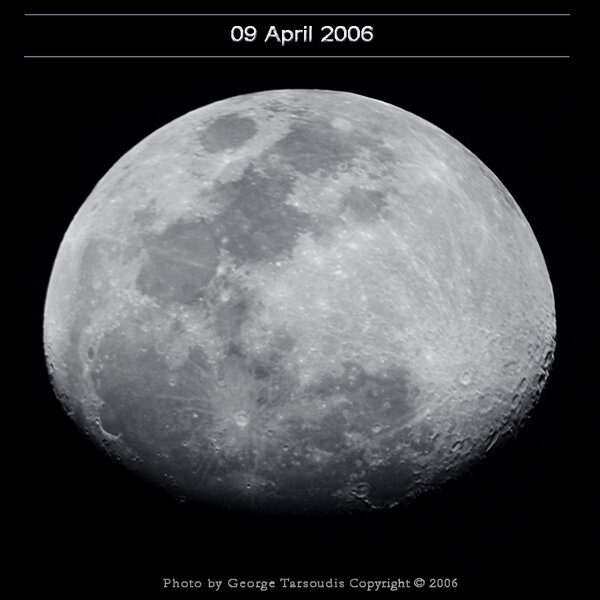 Σελήνη σε Prime focus, 09 Απριλίου 2006