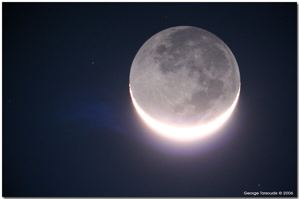 Earthshine με αστεράκια, 29 May 2006