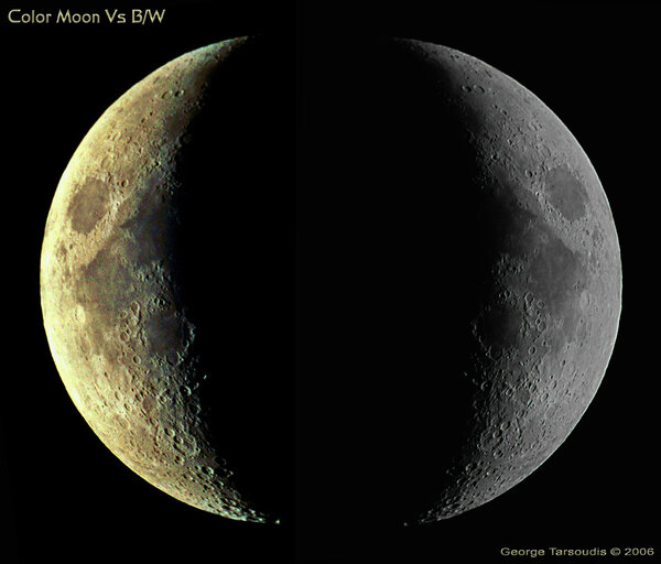 Color Moon Vs B/W Moon