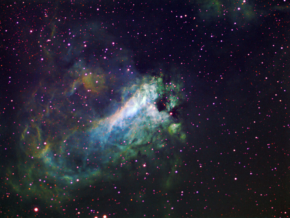 Μ17 "Swan Nebula" false color