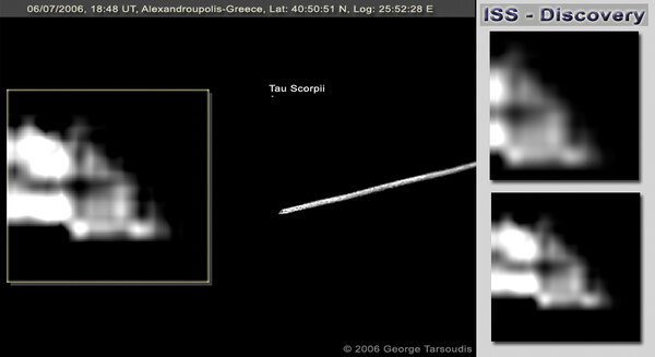 ISS & Discovery from Alexandroupolis