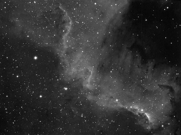 ΝGC7000 "North America Nebula (part) in Ha
