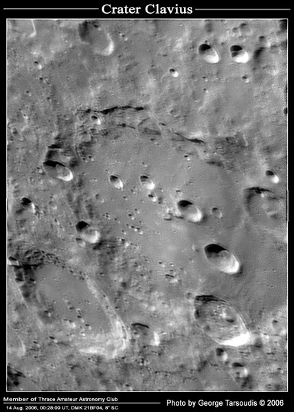 Crater Clavius σε ποιο γλυκιά έκδοση
