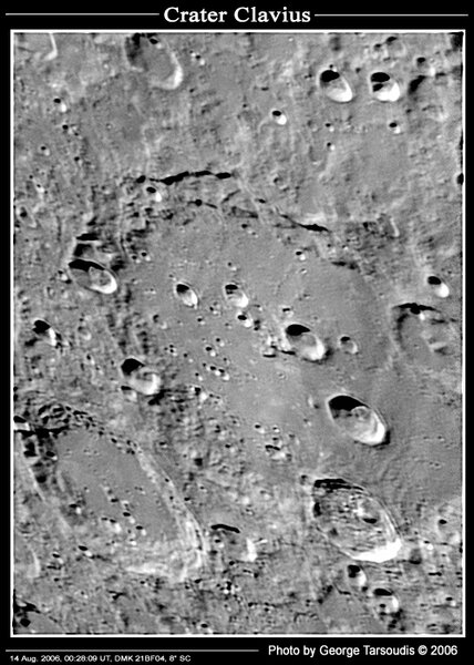 Crater Clavius, 14 Aug. 2006