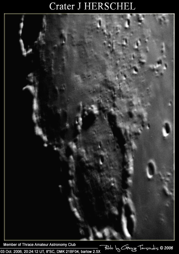 Crater J Herschel, 03 Oct. 2006