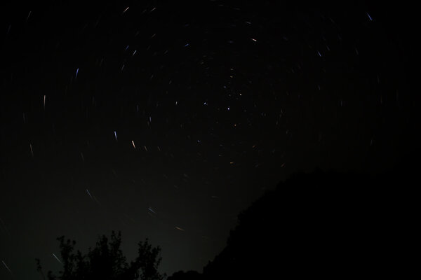 Star trails στην Ήπειρο