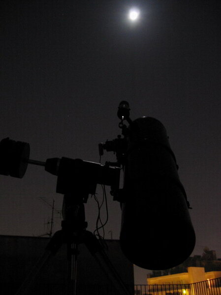 telescope & moon