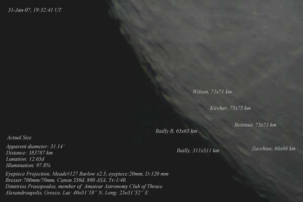 Σελήνη, eyepiece projection + barlow x2,5