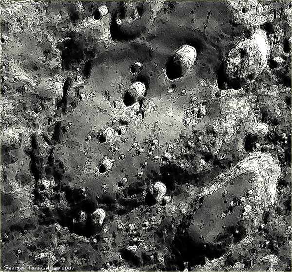 Καλλιτεχνική απεικόνιση Κρατήρα Clavius