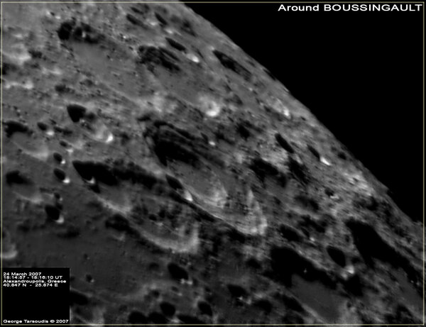 crater BOUSSINGAULT,  24 Μαρτίου 2007