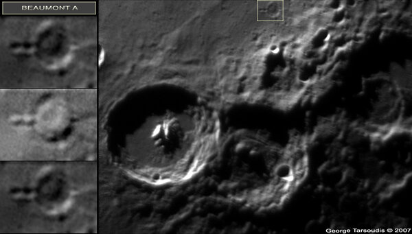 crater BEAUMONT A ένας ασυνήθιστος κρατήρας, 24 Μαρτίου 2007