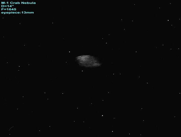 Crab Nebula (b/w)