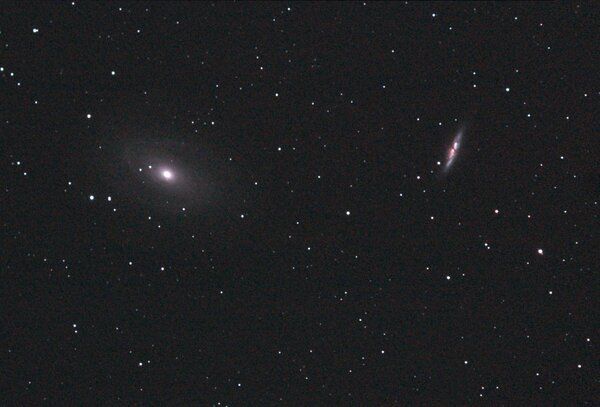 M81-M82 Skywatcher ED80 2 εκθέσεις συνολικά 23 λεπτά
