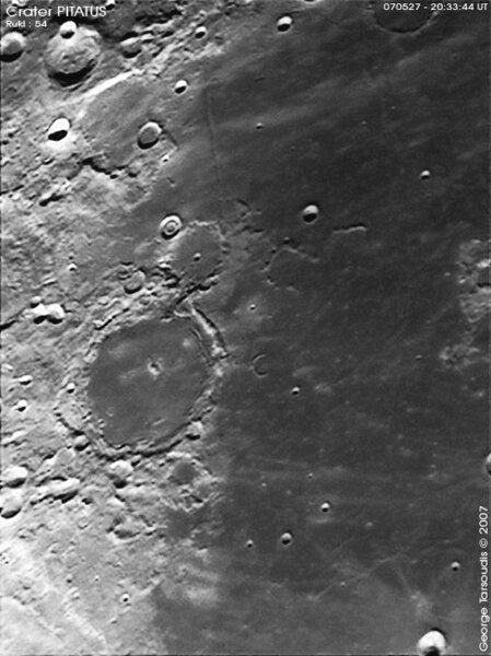 Crater Pitatus, 27 May 2007