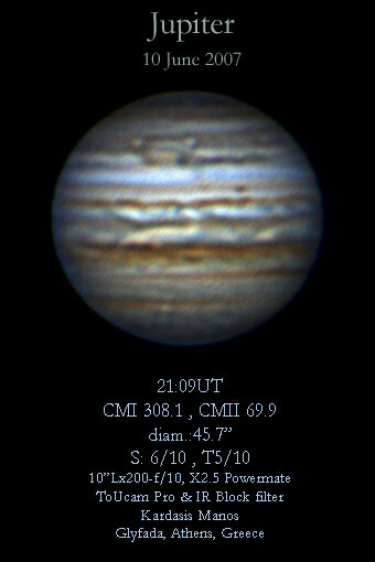 Jupiter image 10/6/2007
