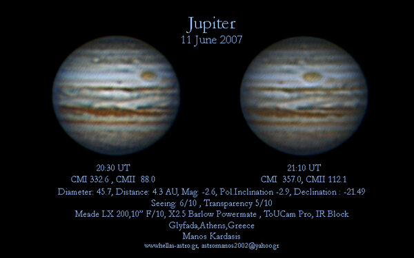 Jupiter image 11/6/2007