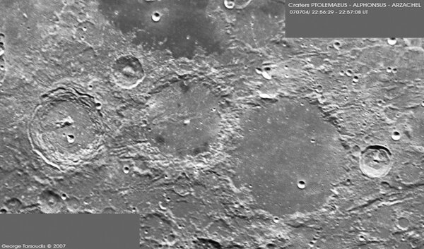 Craters PTOLEMAEUS-ALPHONSUS-ARZACHEL