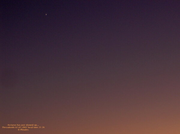 Venus alone in the sky of Thessaloniki, over Thermaikos Bay