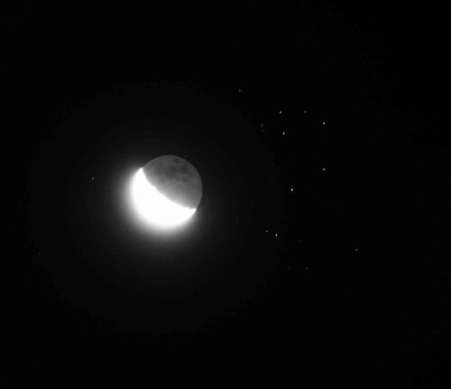 Σελήνη και Πλειάδες, 07.08.2007, 05.31