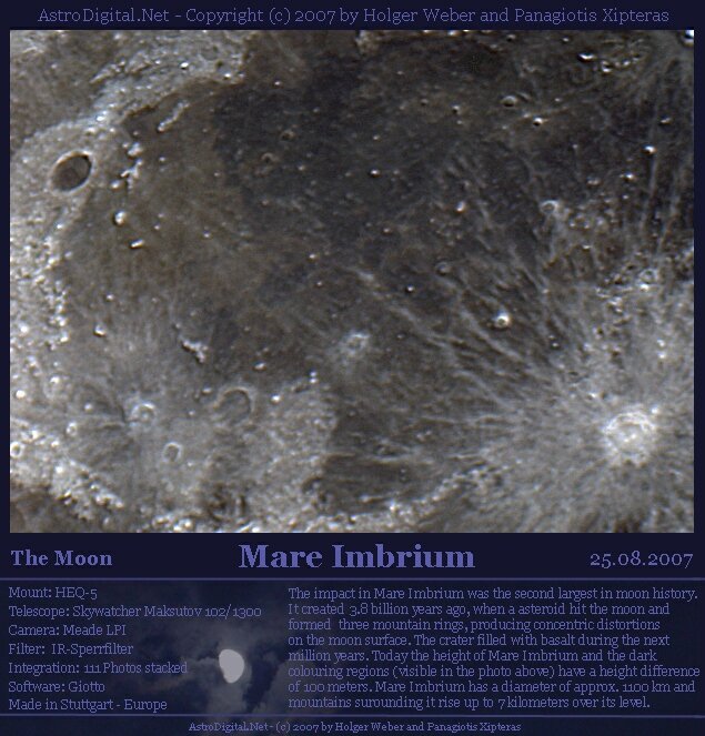 Σελήνη - Mare Imbrium