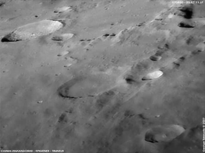 Craters ANAXAGORAS   EPIGENES   TIMAEUS