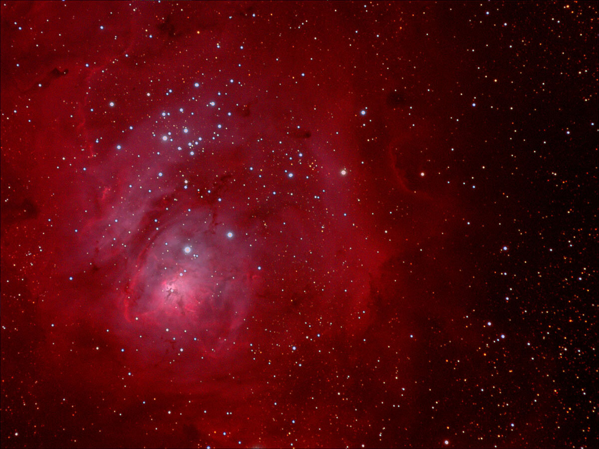 M8 Lagoon Nebula - Ιουλιος 07 (no reduction for R)