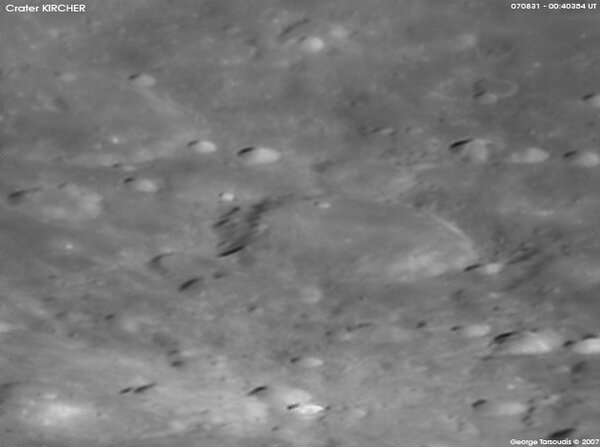 Crater Kircher, 31 Aug. 2007