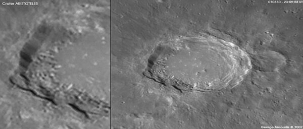 Crater Aristoteles, 31 Aug. 2007