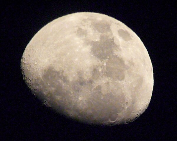 My Moon with a Bresser 70/700mm refractor