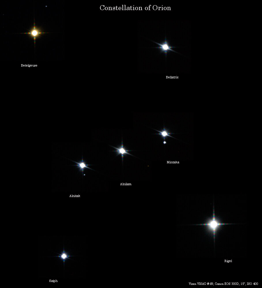 Orion stars