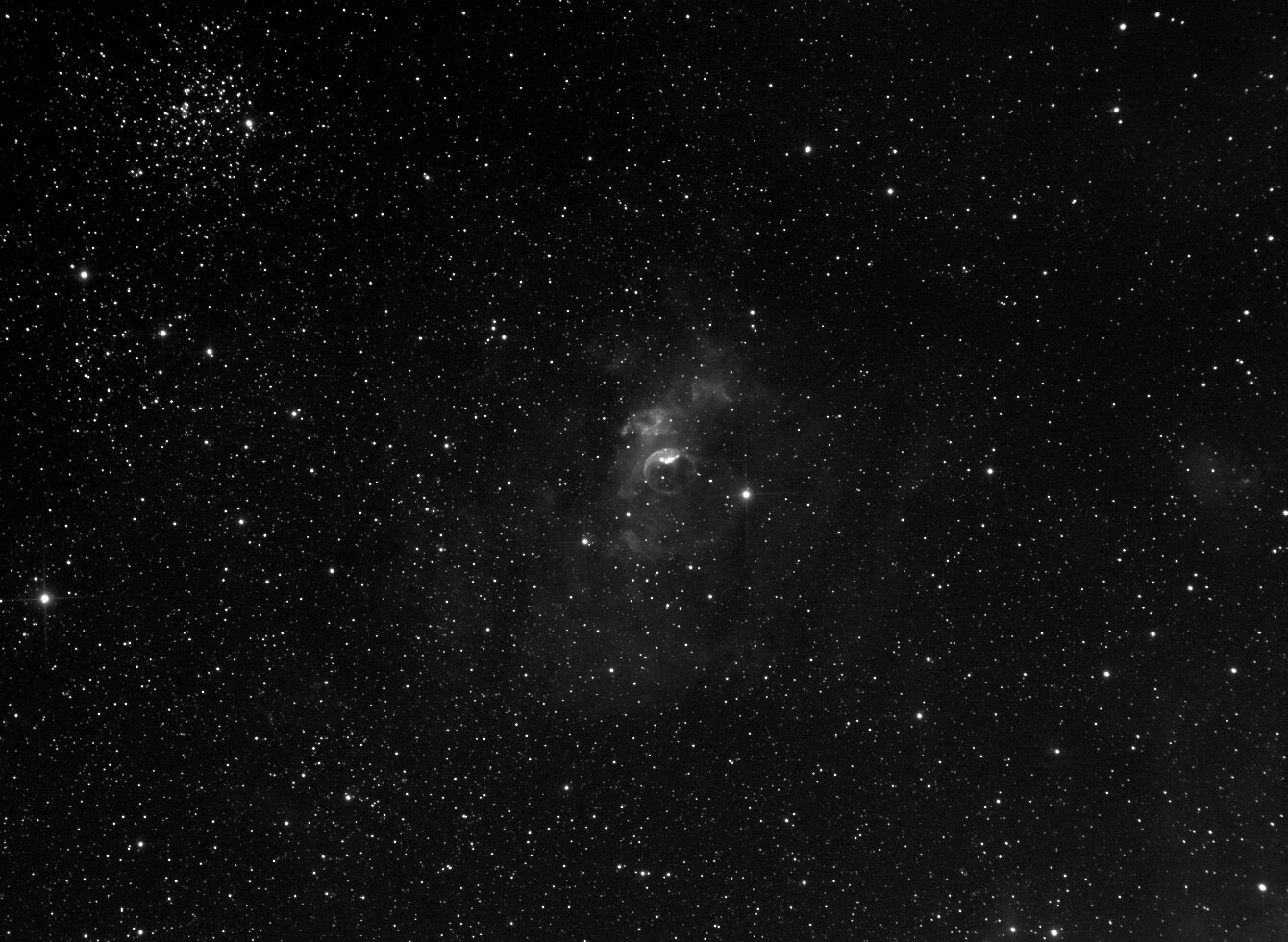 NGC7654(M52), NGC7635(Bubble nebula)