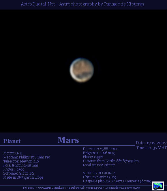 Mars - Elysium Planitia