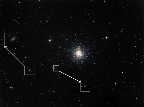 m-13,ngc 6207, ic 4617.