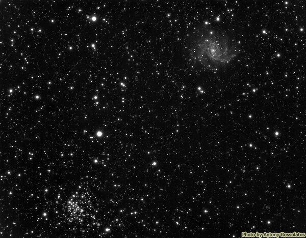 Galaxy NGC6946 & Cluster NGC6939