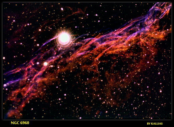 NGC6960 "Witch's Broom" in Veil Nebula (52 Cygni)