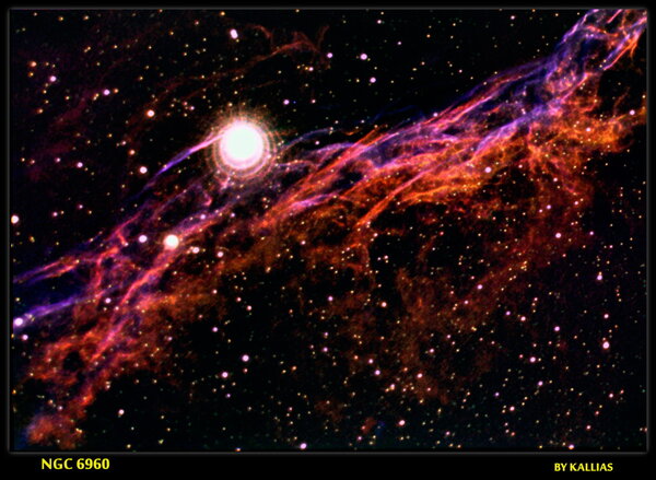 NGC6960 "Witch's Broom" in Veil Nebula (52 Cygni)